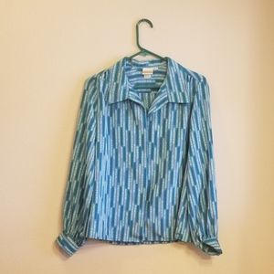 Vintage Pykettes Secretary Blouse Women's sz. 10
